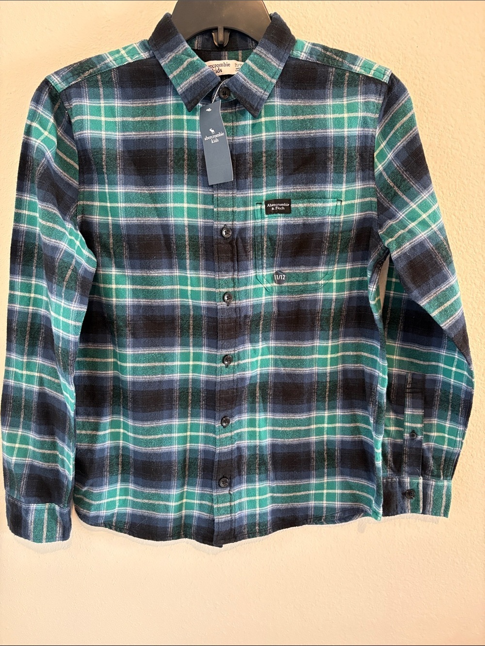 Abercrombie kids flannel NWT